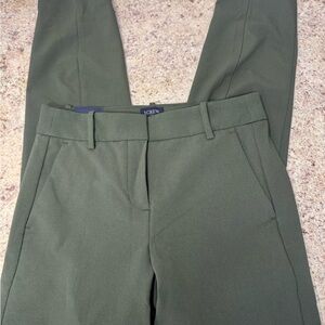 J. Crew Women's Forest Green Trousers